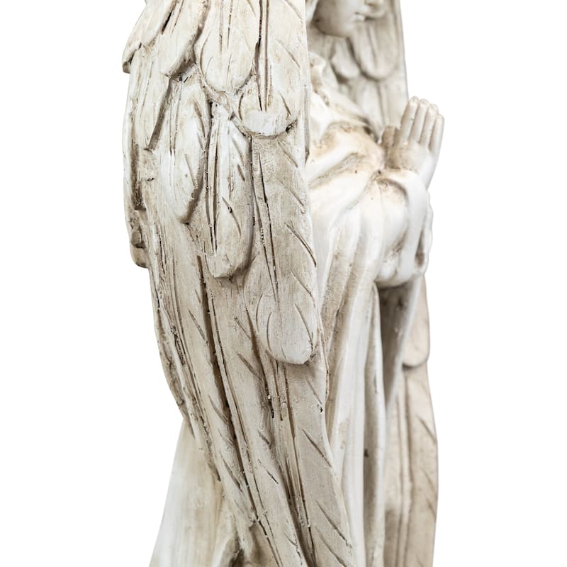 Praying Angel Outdoor Garden Statue - 17"
