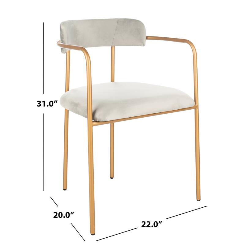 SAFAVIEH Conradine Side Chairs (Set of 2) - 22" W x 20" D x 31" H - 22Wx20Dx31H