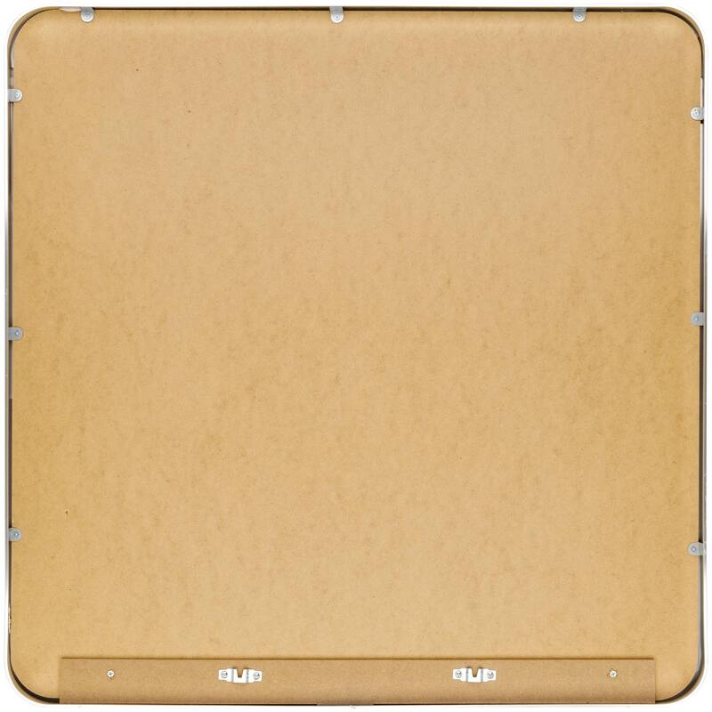 Livabliss Aranya Modern Aluminum Square Accent Mirror