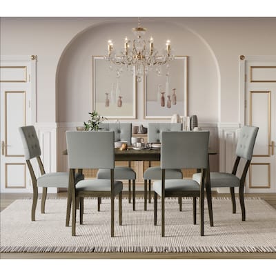 Derry 7-pieces Dining Table and Chair