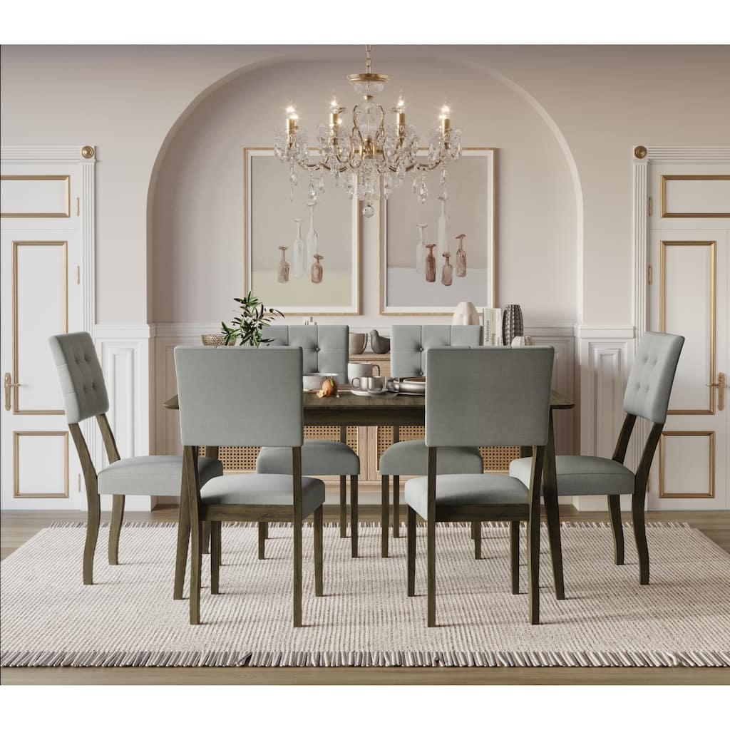 Derry 7-pieces Dining Table and Chair
