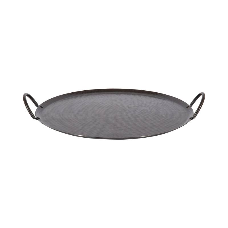Kate and Laurel Sanzo Hammered Round Metal Tray