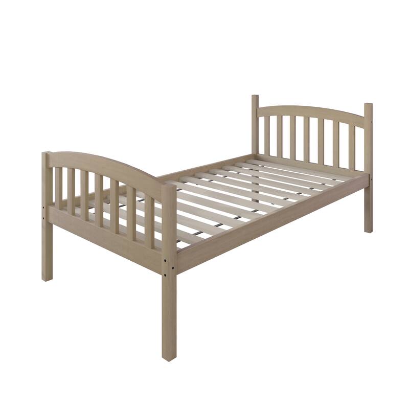 CraftPorch Mid-Century Twin Over Twin Bunk Bed