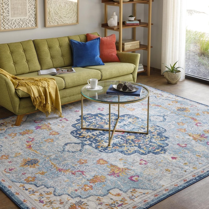 Livabliss Vintage Floransa Medallion Area Rug