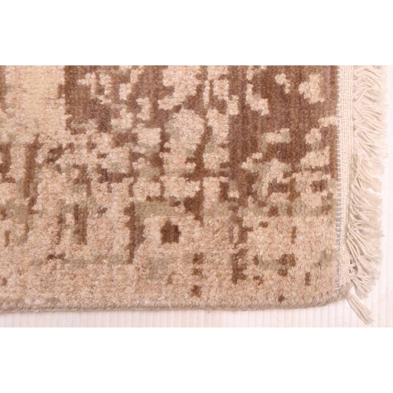 ECARPETGALLERY Hand-knotted Legacy Ivory Silk, Wool Rug - 9'11 x 13'11