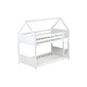 preview thumbnail 53 of 52, Wooden Low Height Twin Over Twin Bunk Bed Kids Bed with Guardrails,Ladder