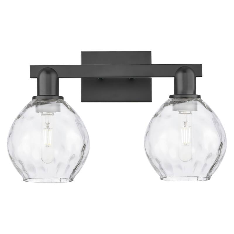 Innovations Lighting Endless Possibilities Arcadia - Waverly - 2 Light 17" Bath Vanity Light - Matte Black