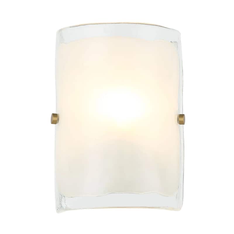 Fairchild 1-Light Flush Wall Sconce w/ Black/Nickel/Brass Hardware