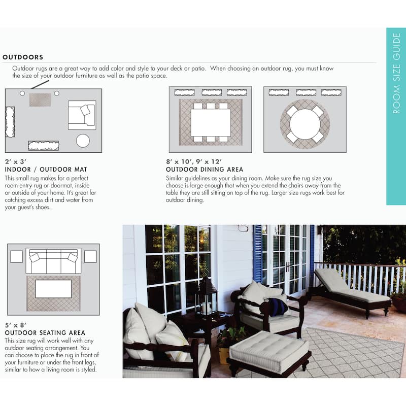 Porch & Den Ziebart Mocha Tribal Outdoor Rug