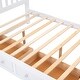 preview thumbnail 12 of 24, Full Wood Platform Bed with Drawers - Classic Pine Wood Construction
