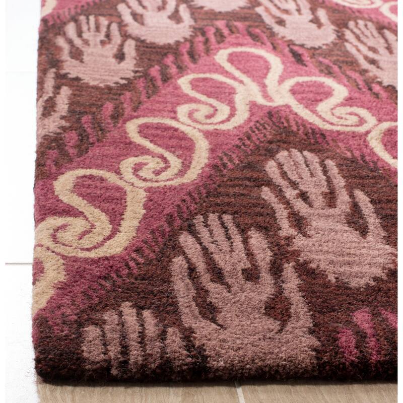 SAFAVIEH Handmade Ikat Ansley Modern Wool Rug