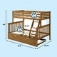 preview thumbnail 23 of 63, Max and Lily Twin over Full Bunk Bed with Trundle Bed