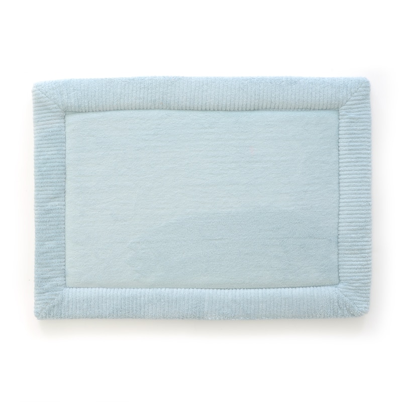 Stephan Roberts Luxury Spa Mat Bath Rug with Water Shield Technology, 21"x34" - Sky Blue