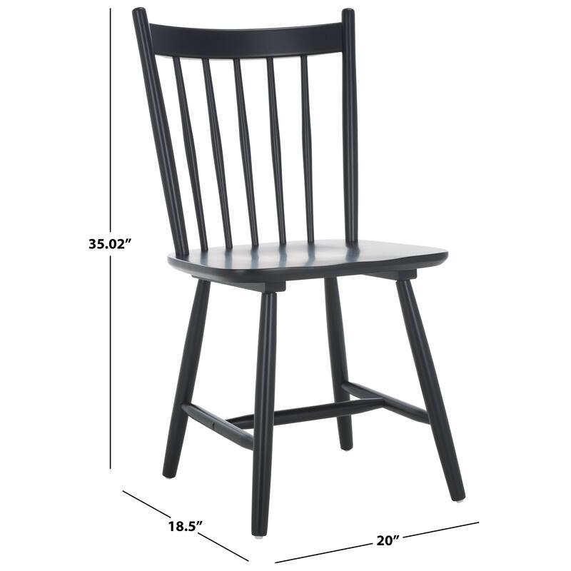 SAFAVIEH HOME Andreas Spindle Dining Chair (Set of 2) - 17"W x 20"D x 36"H