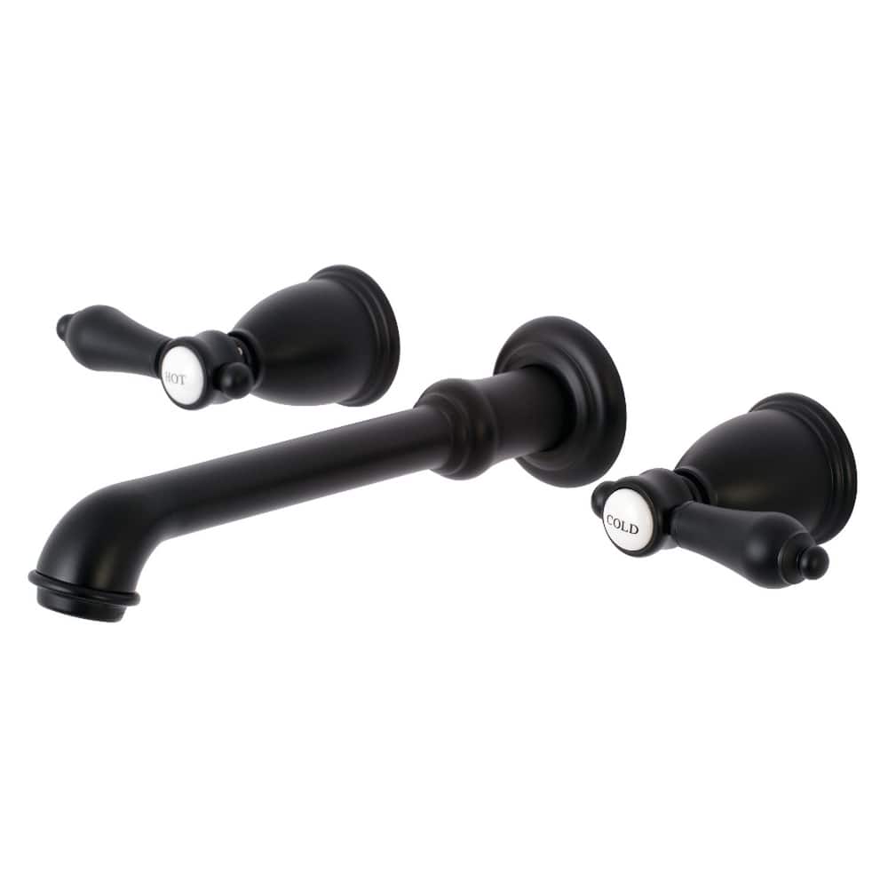 Heirloom Two-Handle 3-Hole Wall Mount Bathroom Faucet