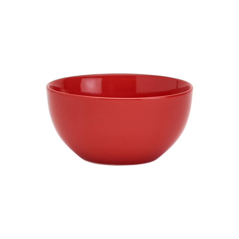 Tabletops Gallery Camila 12 Piece Red Porcelain Round Dinnerware Set - Service for 4