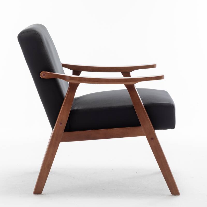 Living Room Chair with Solid Wood Frame, Accent Chair Extra-Thick Backrest, Wingback Chair for Bedroom, Living Room
