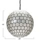 preview thumbnail 37 of 56, Capiz Honeycomb Globe Pendant Light