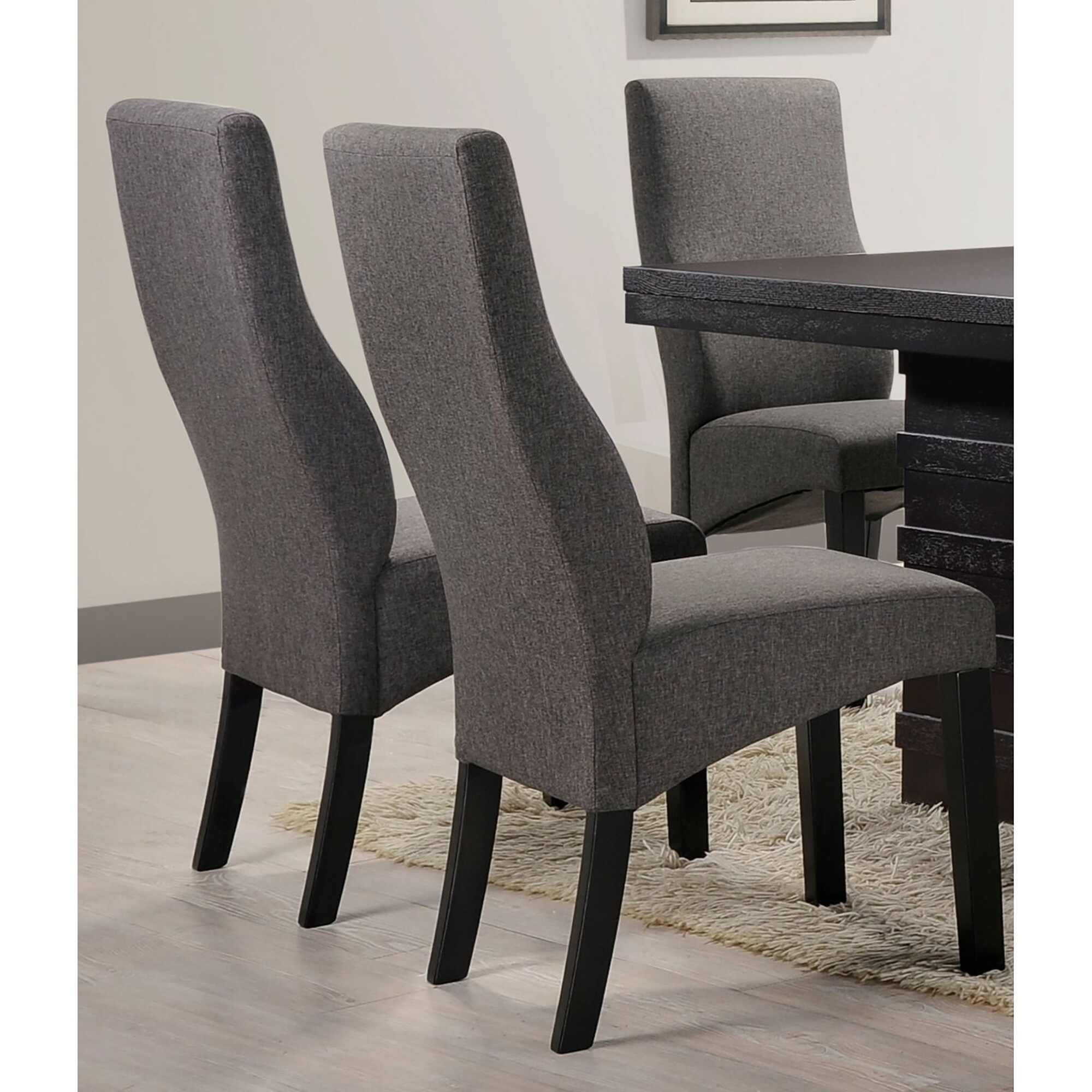 Parsons Upholstered Chairs (Set of 2) Grey Modern & Contemporary | eBay