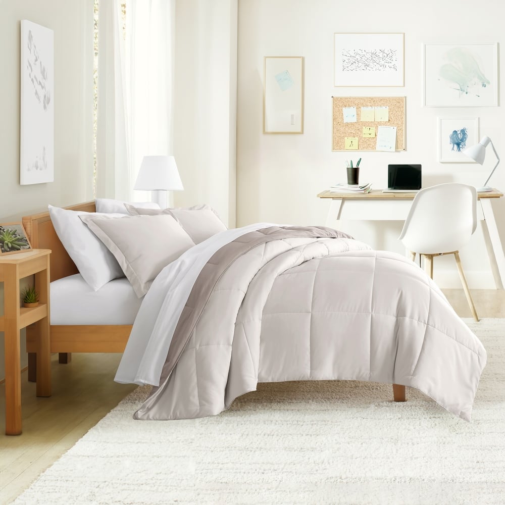 Simply Essential Dorm In A Bag Comforter, Sheet Set and Mattress Pad