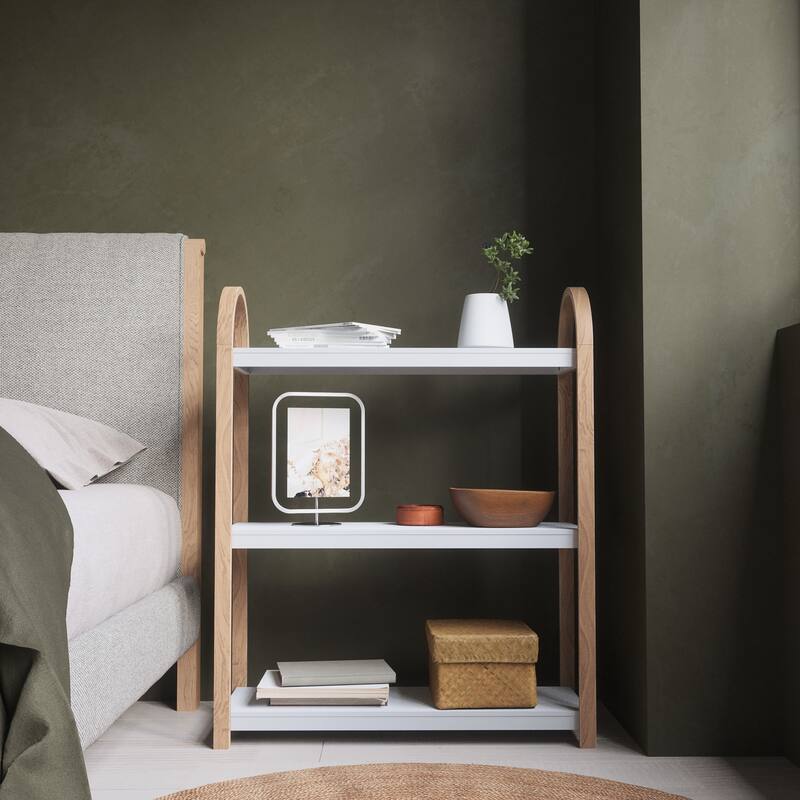 Umbra 1016838 Bellwood 28" Wide 3 Shelf Wood Shelving Unit