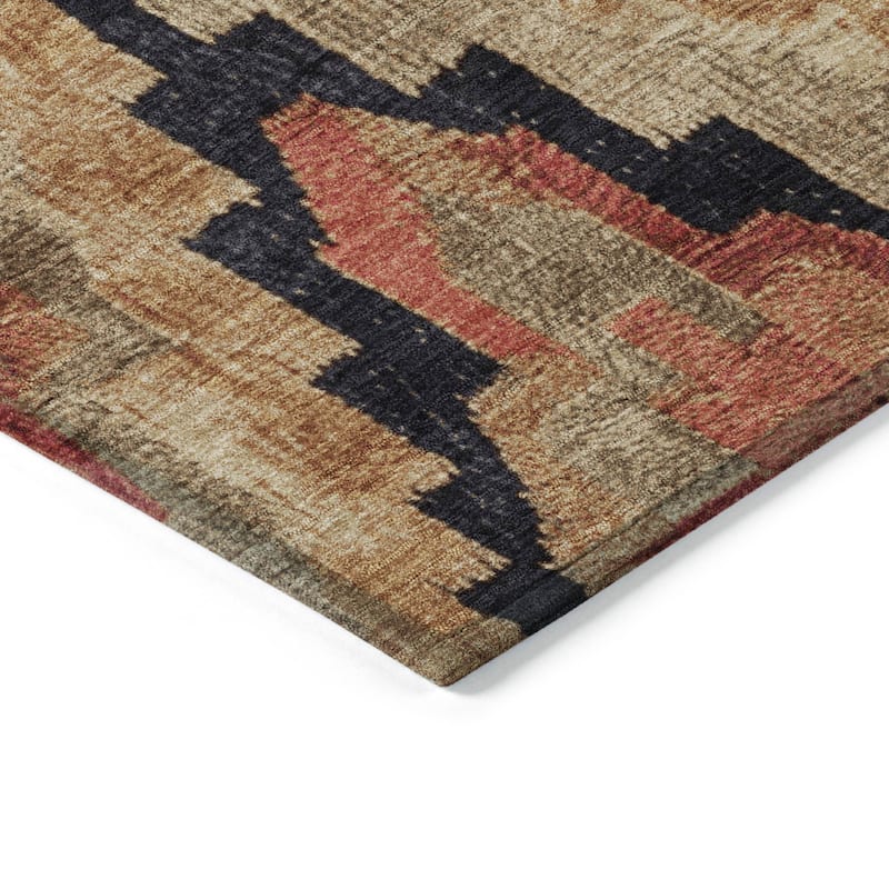HomeRoots Aztec Transitional Rectangle Outdoor Rug