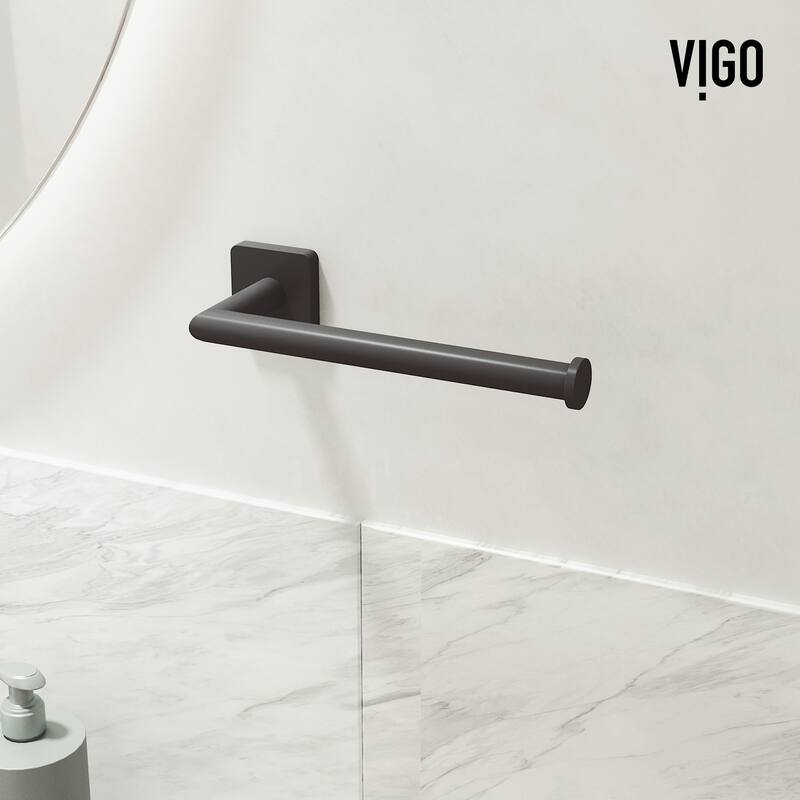 VIGO Satro 3-Piece Bathroom Hardware Accessory Set with 24 in. Towel Bar, Toilet Paper Holder, Hand Towel Holder
