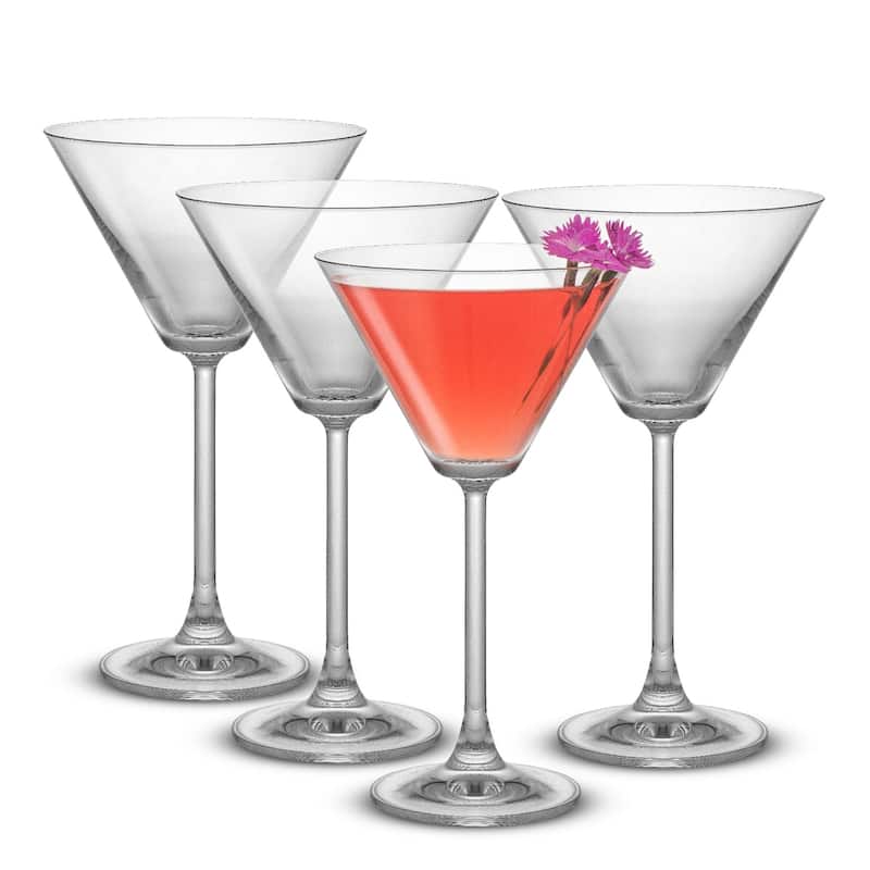 Olivia Premium Stemmed Martini Glasses - 9.2 oz - Set of 4 - 9.2 oz
