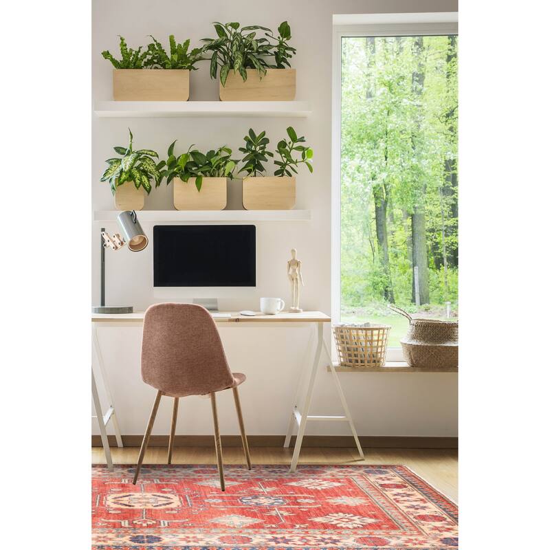 ECARPETGALLERY Hand-knotted Finest Ghazni Red Wool Rug - 4'3 x 6'7