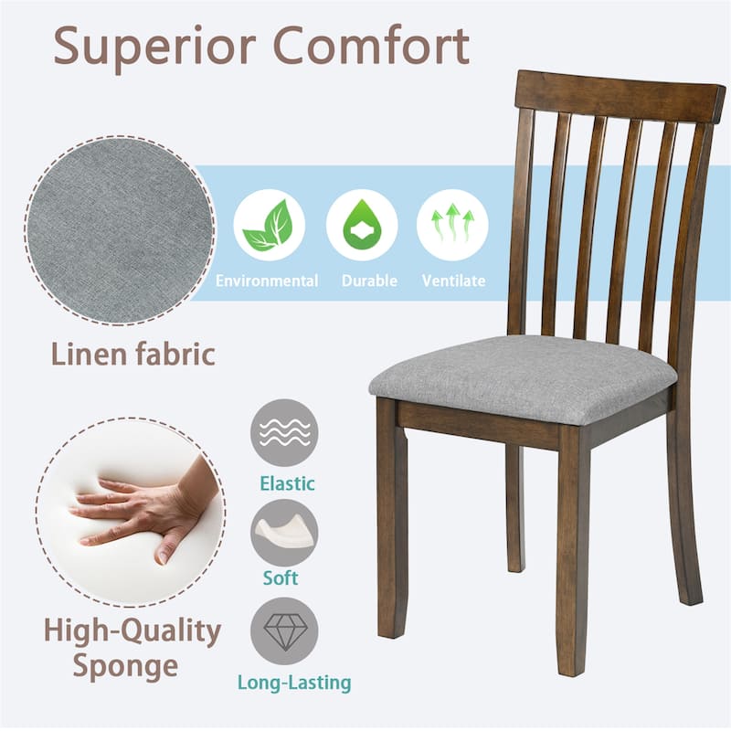 Wooden Dining Chairs Set of 4