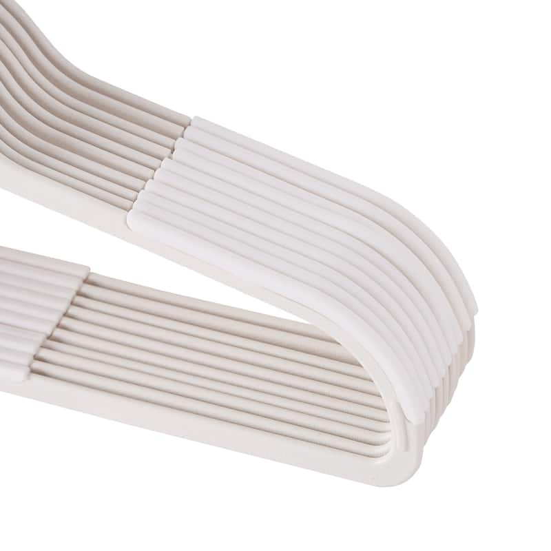 Clothes Hangers Plastic Coat Hangers Non-Slip Space-Saving Swivel Hook