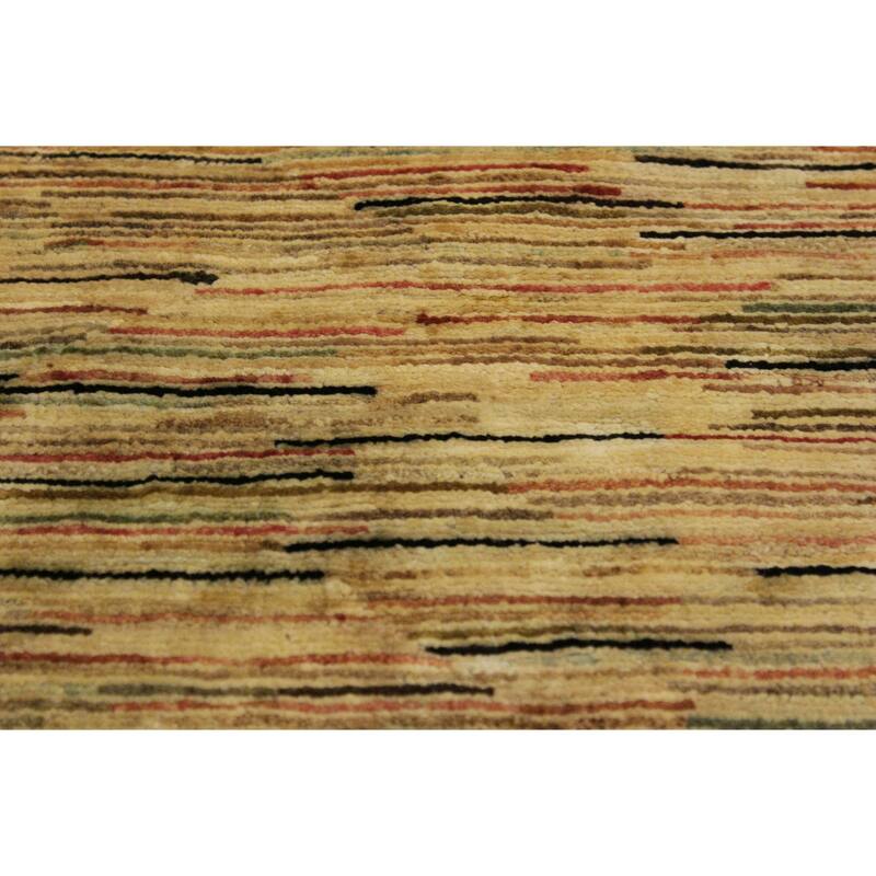 Boho Earthline Gabbeh Hand Knotted Wool Area Rug
