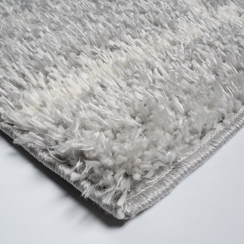 Gertmenian Thayer Benson Modern Abstract Grey Shag Area Rug
