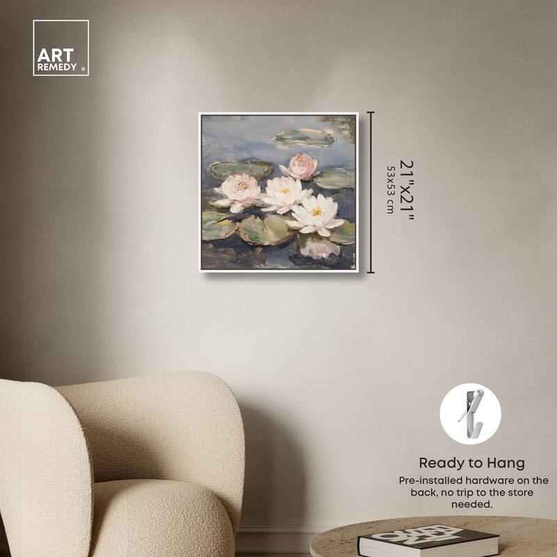 Water Lilies Canvas by Art Remedy
