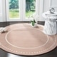 preview thumbnail 127 of 130, SAFAVIEH Handmade Bella Alverta Dotted Border Wool Rug 5' Round - Beige/Ivory - Round