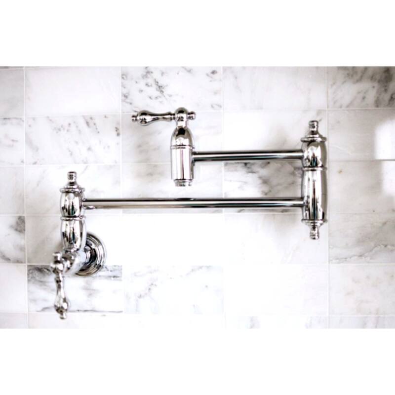 Restoration Wall Mount Pot Filler Kitchen Faucet