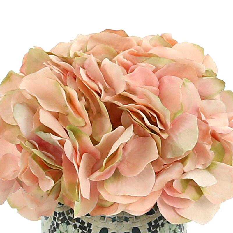 Hydrangea Arrangement in a Glass Vase