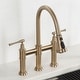 preview thumbnail 26 of 66, Kraus Allyn Traditional 3-Function Bridge Pulldown Kitchen Faucet