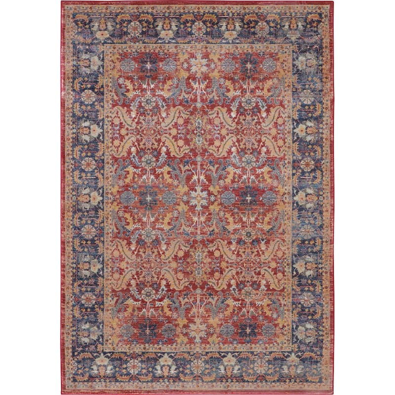 Feme Power Loomed Distressed Non Skid Durable Area Rug By HomeRoots - 72' X '48' X '0.5