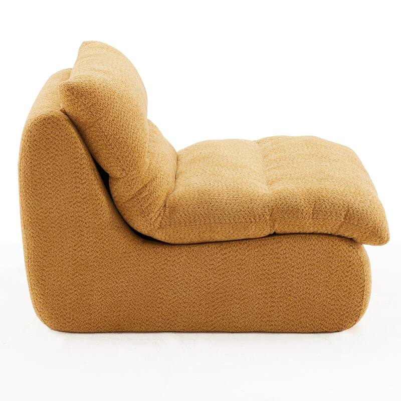 Upholstered Accent Sofa, Modern Armchair with Soft Cushioned Seat, Stylish Sofa for Living Room, Bedroom, or Office