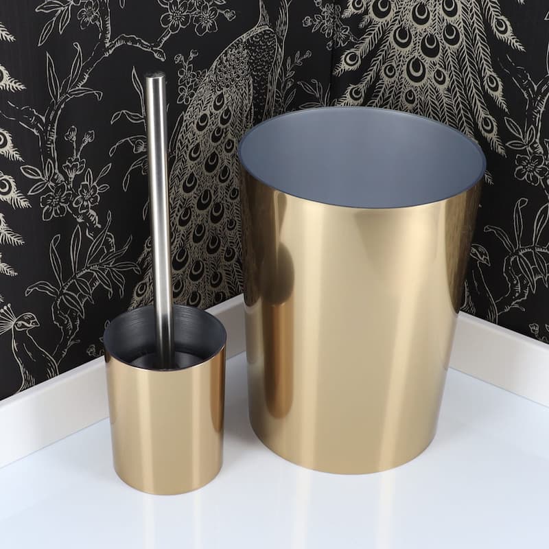 Brushed Gold Bathroom Accessory Set