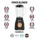 preview thumbnail 13 of 30, HADEN 5-Speed Power Blender with 1.75 Liter Glass Jug and Metal Housing