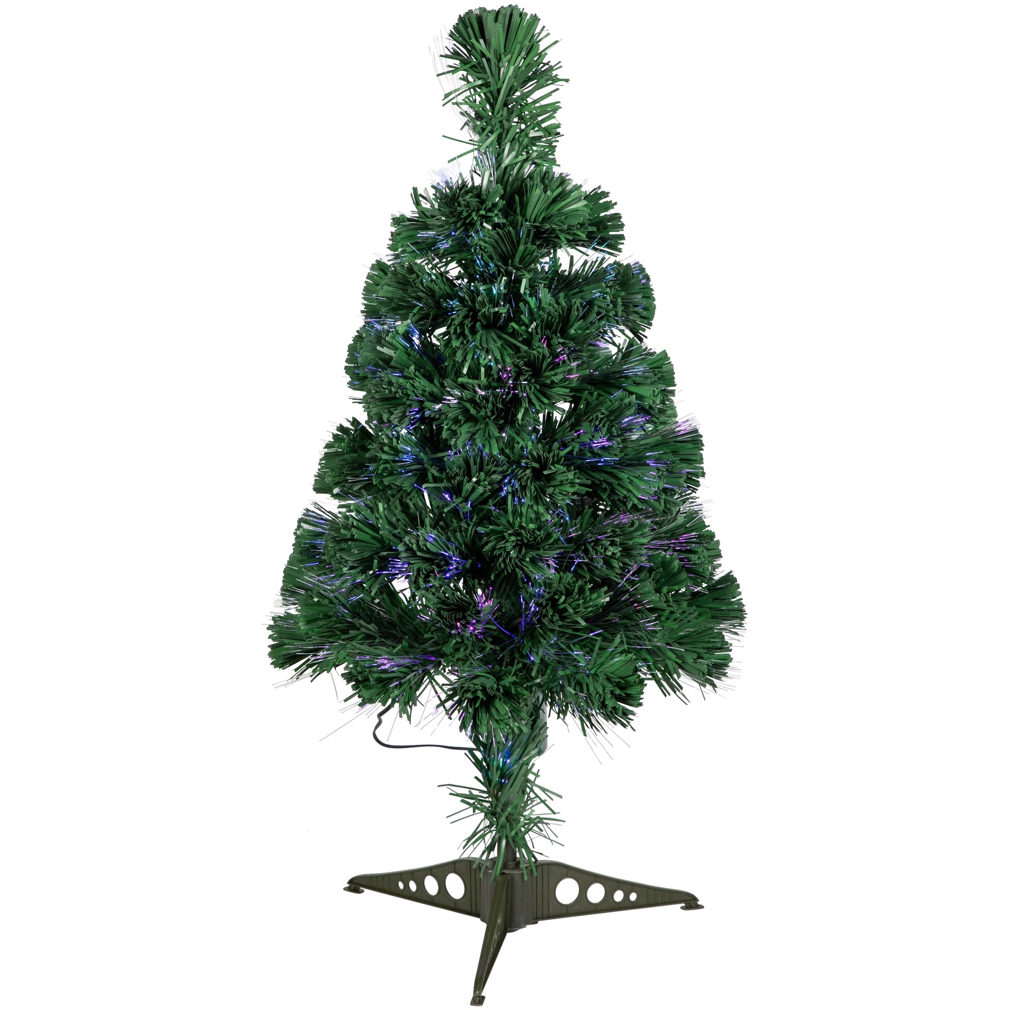 2' Pre-Lit Medium Color Changing Fiber Optic Artificial Christmas Tree