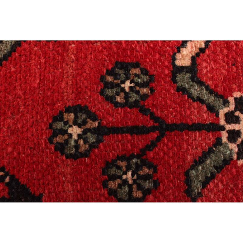 ECARPETGALLERY Hand-knotted Andelz Red Wool Rug - 2'2 x 9'7