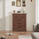 preview thumbnail 16 of 18, 4 Dresser for Bedroom, 34.8" Tall Vertical Drawer Dresser with Large Storage, Freestanding Wooden Closet Chest