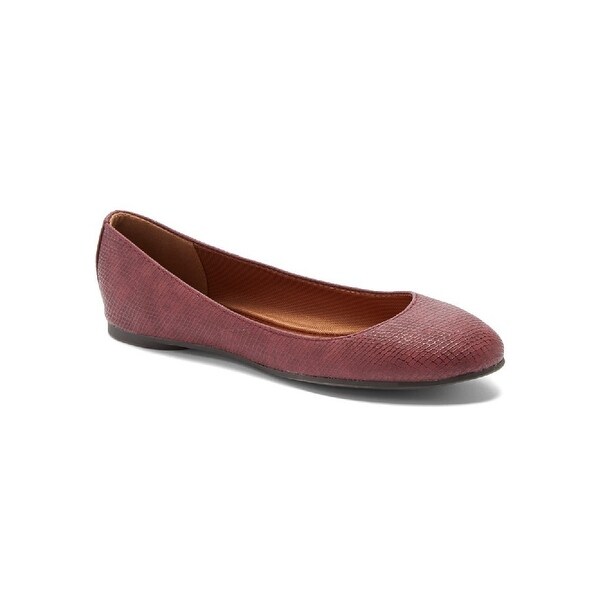 wine colored ballet flats