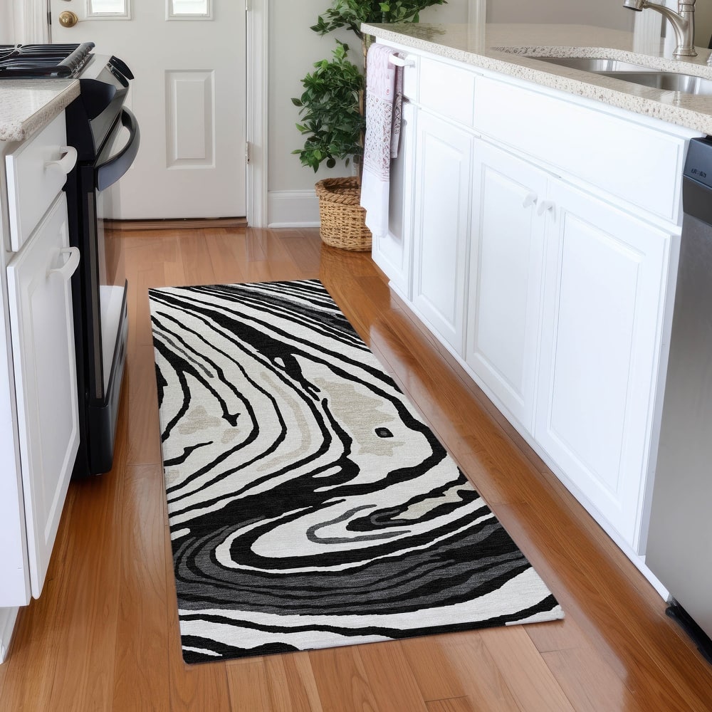 Premium Washable Super Soft Abstract Contemporary Mayfield Rug