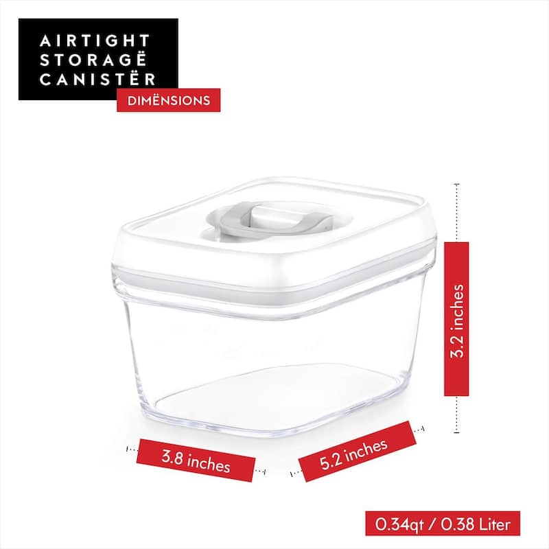 DWËLLZA KITCHEN 0.3L Airtight Food Storage Containers with Lids Set of 6