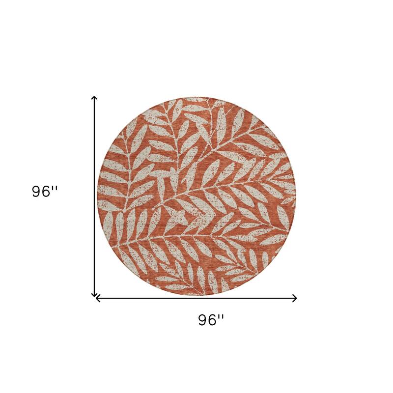 HomeRoots Floral Transitional Rectangle Outdoor Rug