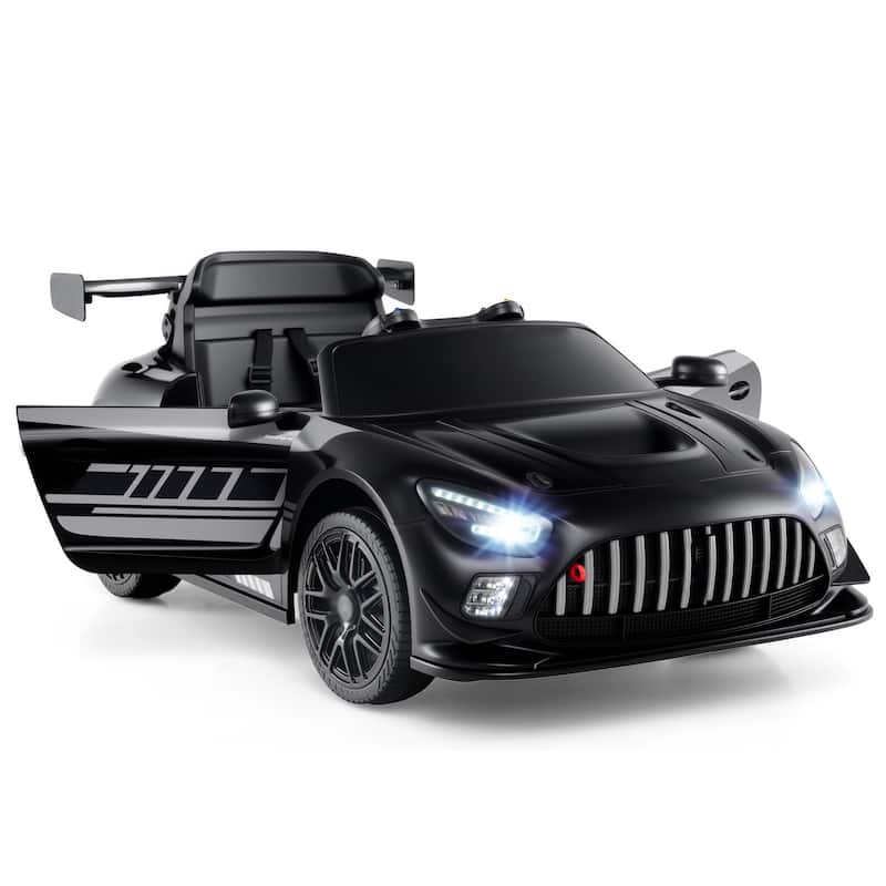 Kids Ride-On Car with Dual Control, LED Lights, Music and Rechargeable Battery 2 Powerful Motors - 26" L × 45" W × 17" H